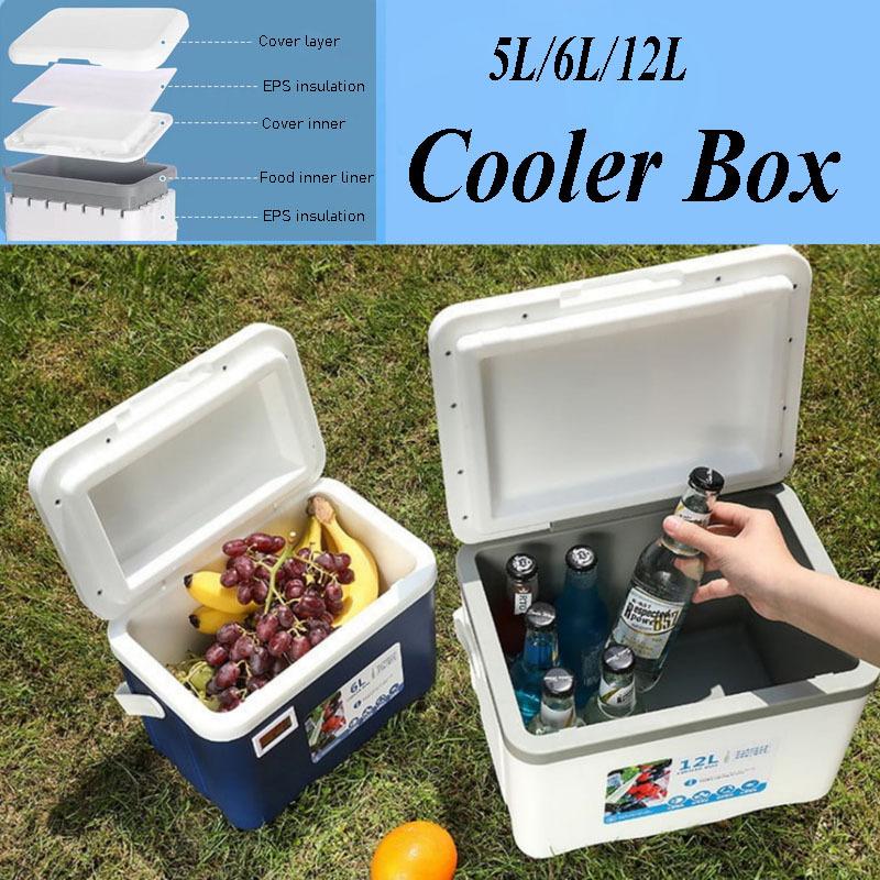 Портативный охладитель с изоляцией, наружный жесткий охладитель, сохраняющий лед для пляжа, кемпинга, спорта, домашнего хозяйства, кухни, домашней вечеринки