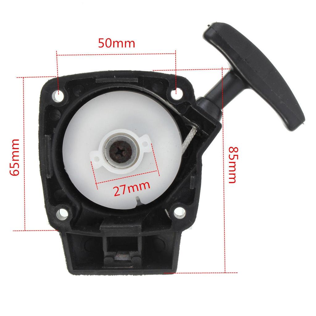 Стартер в сборе с возвратной тягой для кустореза, триммера для живой изгороди, газонокосилки