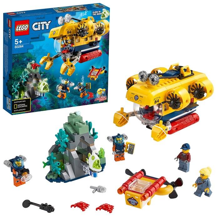 LEGO City Океанская экспедиция Глубоководная подводная лодка Приключение с погружением 60264, Разноцветный