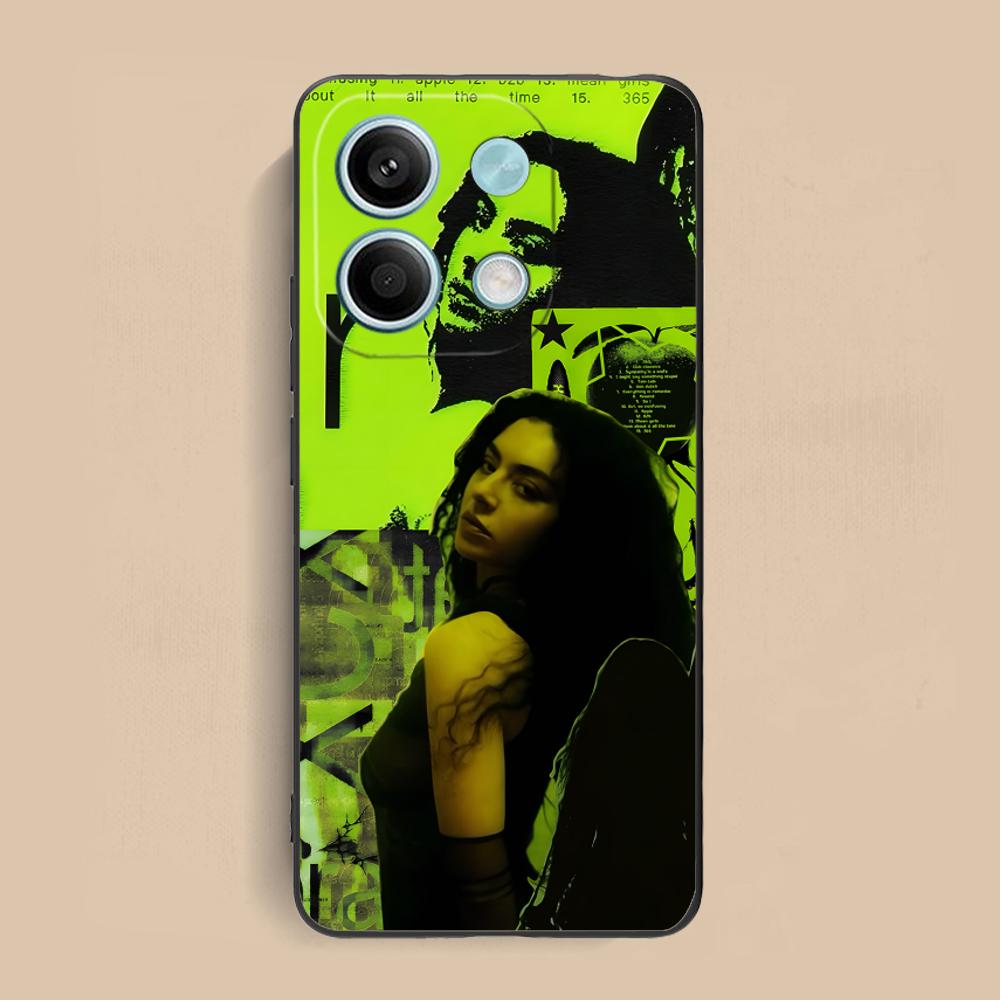 Чехол для мобильного телефона Charli XCX brat для Xiaomi Redmi Note 14 13 12 11 S Pro Plus 4G 5G Цветной печатный чехол Красивый роскошный чехол
