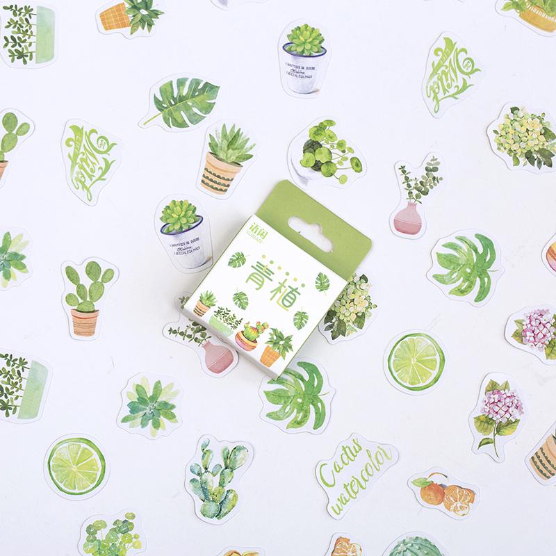 50 шт./упак., милые цветочные плакаты с единорогом, мини-бумажные наклейки, украшение для дневника, этикетка для скрапбукинга, канцелярские принадлежности