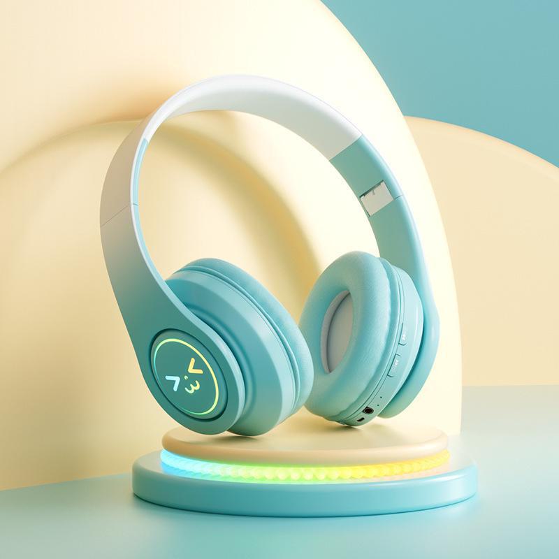 B39Pro Градиентная Bluetooth-гарнитура: Беспроводная, складная, накладная гарнитура для игр и мобильной связи.