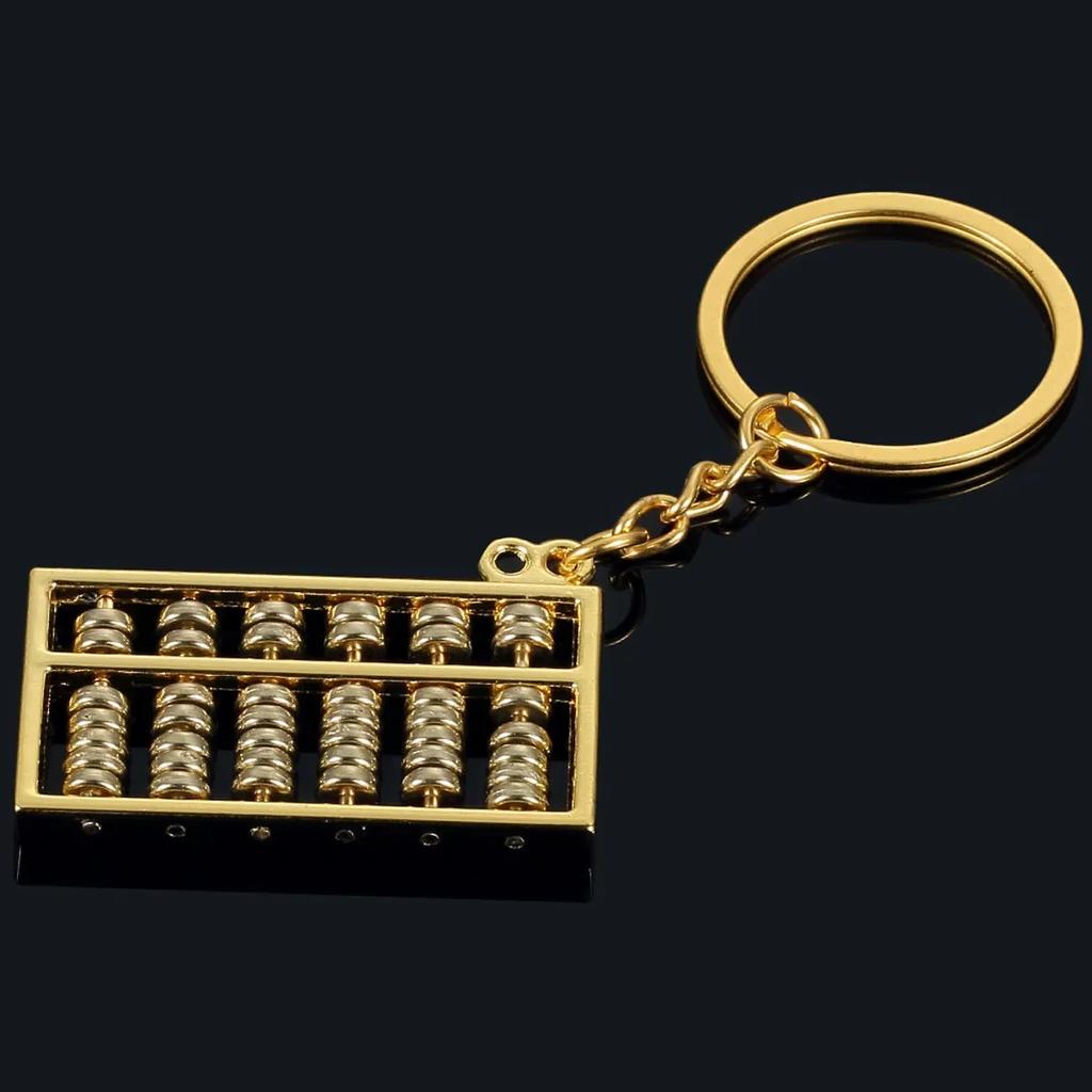1 шт., самая продаваемая унисекс-цепочка для ключей Abacus, металлическая подвеска на талию, брелок для ключей, аксессуары оптом
