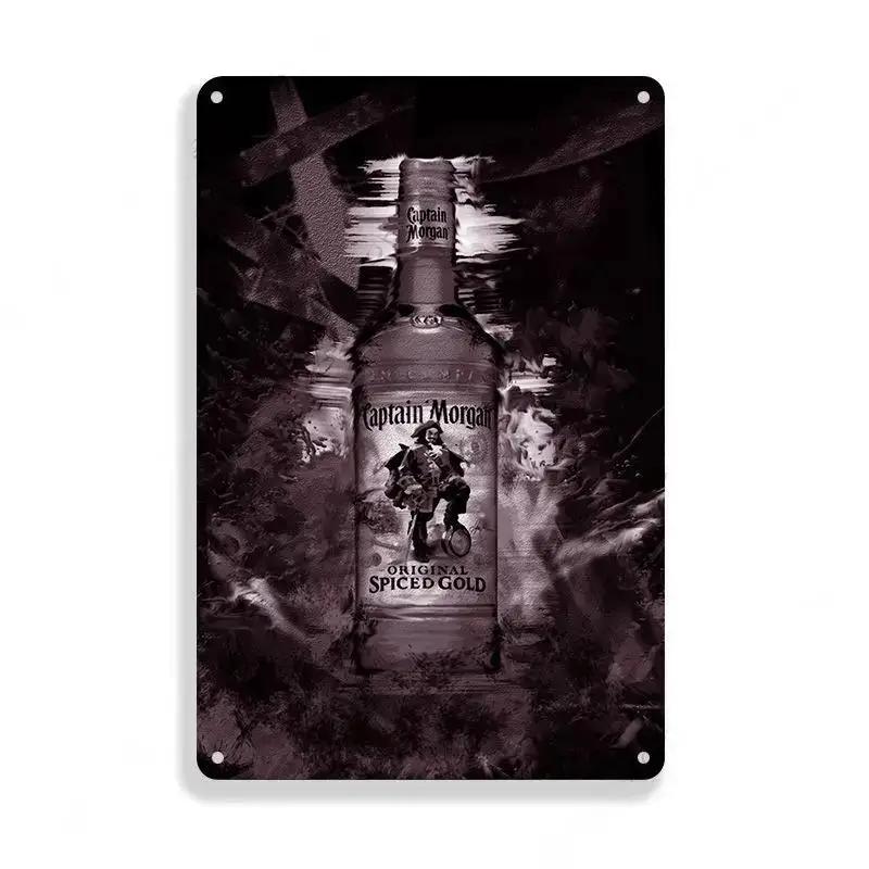 Винтажный ромовый бренд, металлическая жестяная вывеска, булавка для девушки, плакат, металлические вывески, мужская пещера, домашний гараж, металлическая доска, украшение на стену, жестяная вывеска, декор