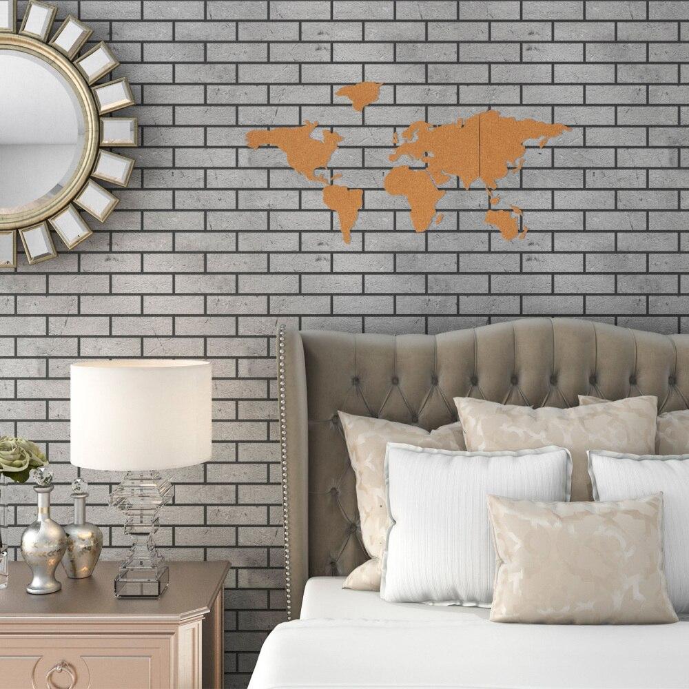 1 комплект пробковой доски, карта мира, доска объявлений, самоклеящаяся пробковая доска