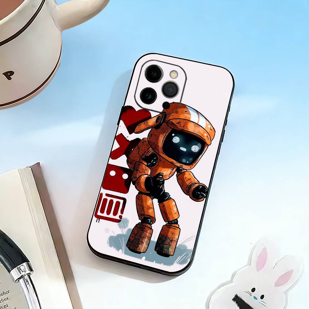 Любовь, Смерть и Роботы Чехол для Телефона Для iPhone 17, 16, 15, 14, 13, 12, 11 Plus, Pro Max, Другие Мягкий Черный Чехол