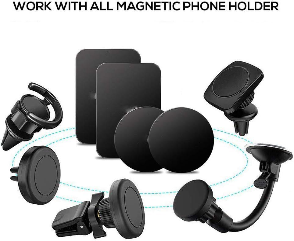10 шт. Металлическая пластина-диск для магнитного автомобильного держателя телефона, Железный лист, Наклейка-диск для магнита, Планшетный настольный держатель для телефона, Автомобильное крепление, Круглый