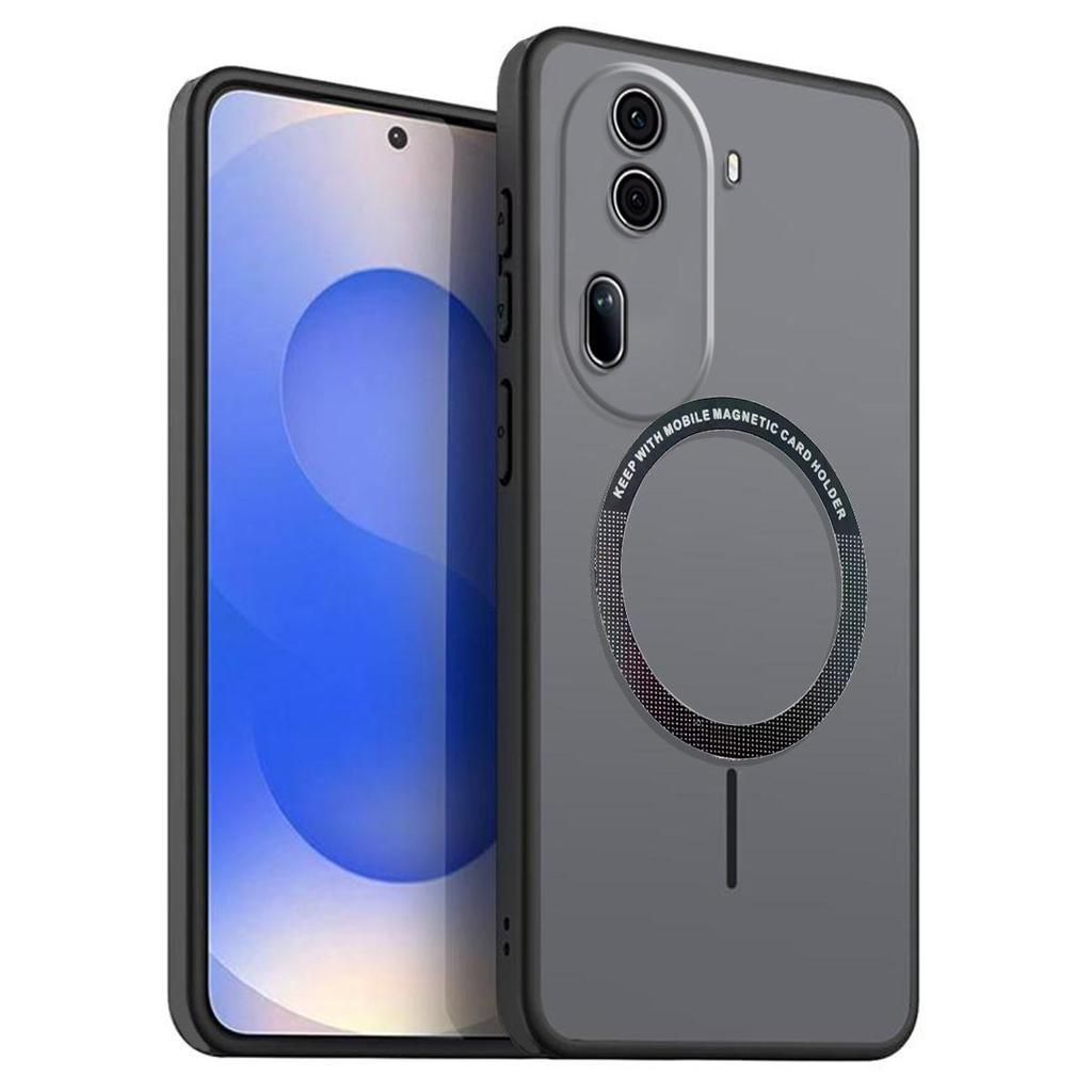 Матовый Полупрозрачный Магнитный Чехол для Телефона OPPO Reno11 Pro 5G Мягкий ТПУ Чехол
