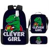 Jurassic Park European and American Retro Schoolbag First Grade~ Fourth Grade Bag Backpack