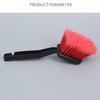 Автомобильная щетка для чистки шин с красной щетиной и черной ручкой, моющие инструменты для автодетейлинга, чистка мотоциклов