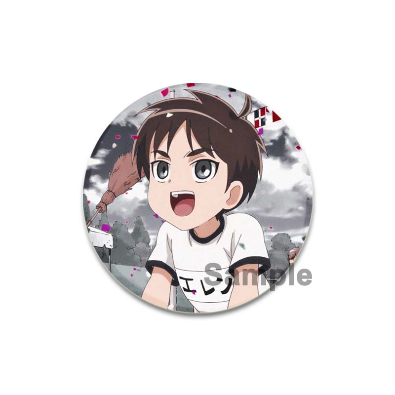 32/44/58 мм Эрен Йегер значки булавка ручная работа брошь для одежды мультфильм косплей значок украшение на рюкзак ювелирные изделия подарок