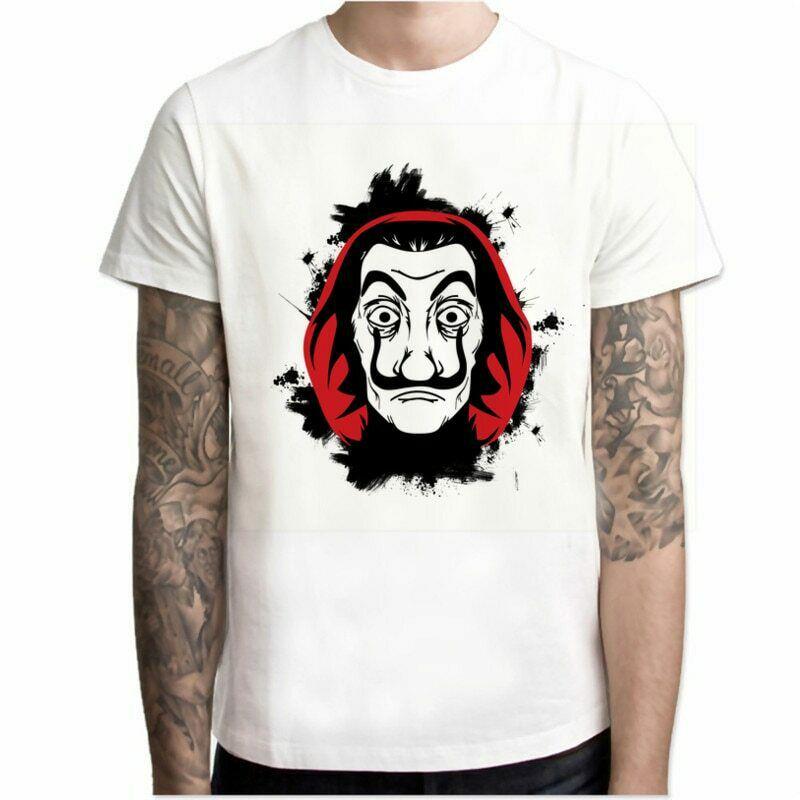 La Casa De Papel T Shirt Money Heist Tv Series Homme Tops House Of Summer Paper