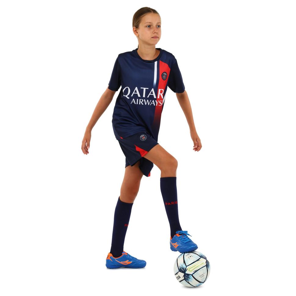 Kid's soccer football uniform jersey and shorts PSG Paris Saint-Germain CO-7183