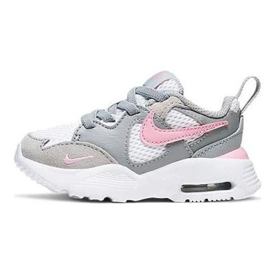 Кроссовки для бега Air Max Fusion с низким верхом, детские кроссовки, белые, серые, розовые, CJ3826-003