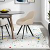 Nels chair beige black upholstered legs