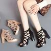 Fashion Butterfly Hollow Cool Boots High Heels Sandals Summer New Women's Temperament Fish Mouth Sandals