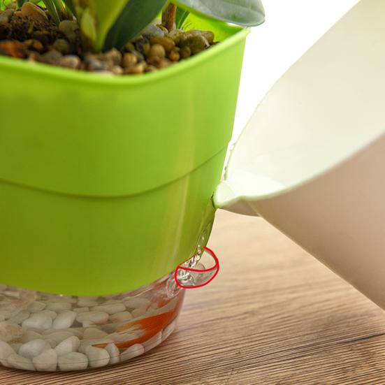 Цветочный горшок Многоцелевой самополивающийся полипропиленовый перегородочный слой Съемный горшок для сада