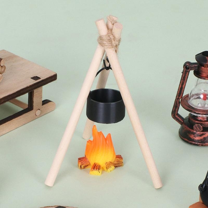Мини-сани с поленницей в масштабе 1/12 Для DIY-кемпинга Детальное изделие для миниатюрных ландшафтов