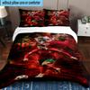 3PCS Man United Soccer Action Bedding Set,Including 1pc Duvet Cover And 2pcs Pillowcases Perfect for Bedroom, Dormitory, Fan Christmas gift