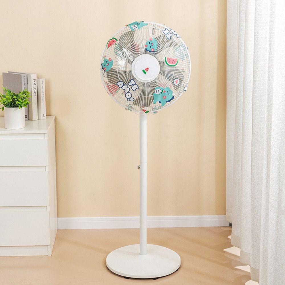 Printed Pattern Dirt-Proof Cover Fully Enclosed Electric Fan Dust Cover New Fan Protective Cover