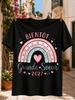 Bientot Grande Soeur 2027 French Future Big Sister Quote With Pink Blue Rainbow Heart And Sweet  Unisex All Tshirt