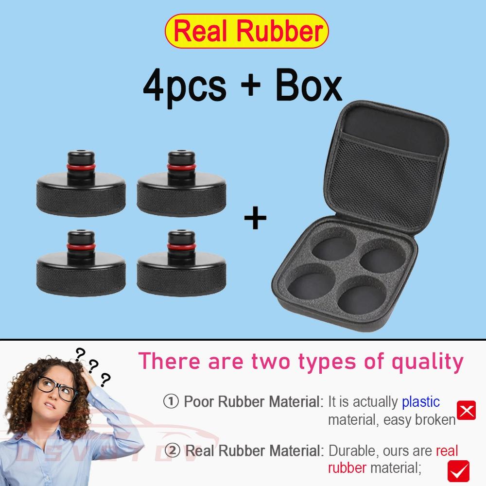 4 шт. автомобильный резиновый домкрат адаптер инструмент шасси с футляром для хранения подходит для Tesla Model 3 Model S Model X автомобильные аксессуары