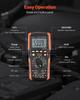 Digital Multimeter, 6000-Count TRMS DC/AC Voltmeter Current Tester, Auto-Ranging Multimeter for Current Voltage Resistance Capacitance Temperature