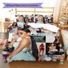 saweetie Pattern Bedding Quilt Set Quilt Cover Pillowcase Home Decoration Birthday Gift (1 * duvet cover + 2 * pillowcase, without core)