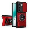KEYSION Магнитный чехол для телефона TECNO Camon 40 Pro 5G 40 4G с защитой шторкой для камеры, подставкой-кольцом, противоударный