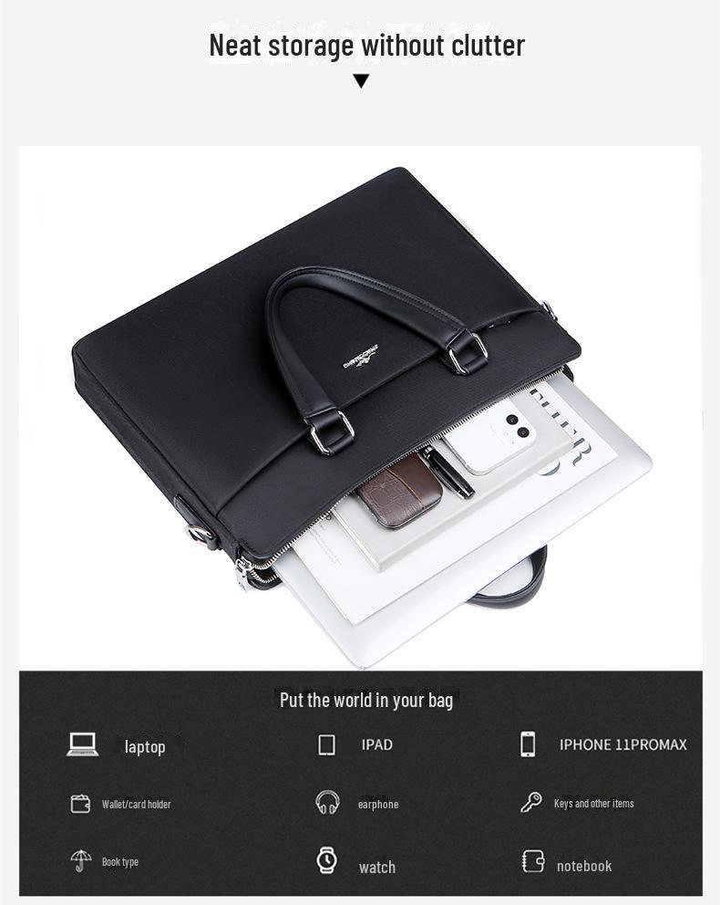 Kangaroo Men's Waterproof Oxford Handbag Laptop Briefcase