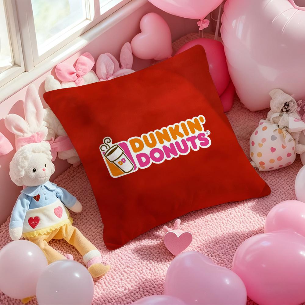 Dunkin' Donuts Наволочка с принтом узора Подушка-чехол для гостиной Диванная подушка Чехол и Декор спальни