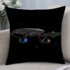 TV Series Star Trek Ship Cushion Cover Cushion Covers Natural Linen Breathable Sofa Bedroom Decor Pillowcase