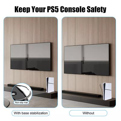 Подставка для игровой консоли PS5 Slim, вертикальная, противоскользящая, для Sony Playstation 5 Slim Disc Digital Edition, аксессуар