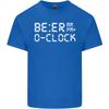 Beer OClock Funny Alcohol Drunk Humour Unisexs Light Cotton TShirt