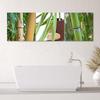 Set of Three Pictures Canvas Print Bamboo Zen Spa