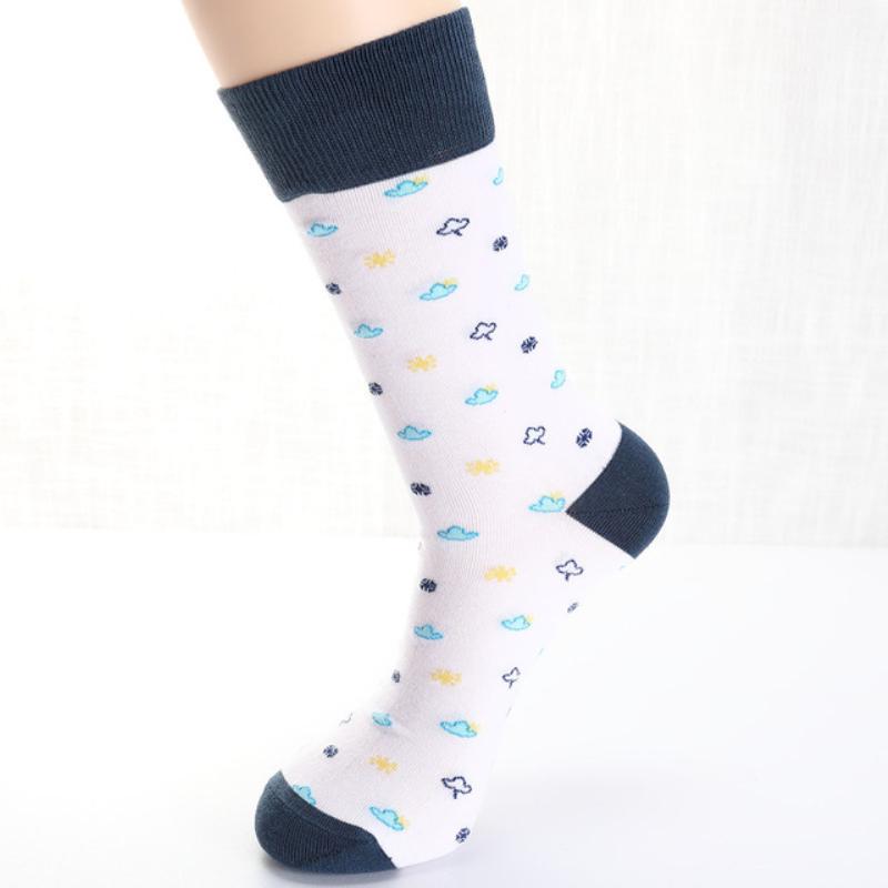 Новые осенне-зимние хлопковые носки для мужчин и женщин, модные трендовые носки, крутые носки с рисунками животных и фруктов