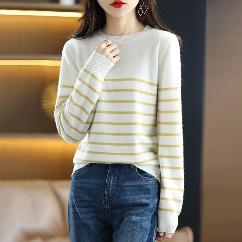 Женский кашемировый свитер Qinghe кашемир 30% кашемир 70% шерсть осенне-зимний кашемировый пуловер мягкий и теплый