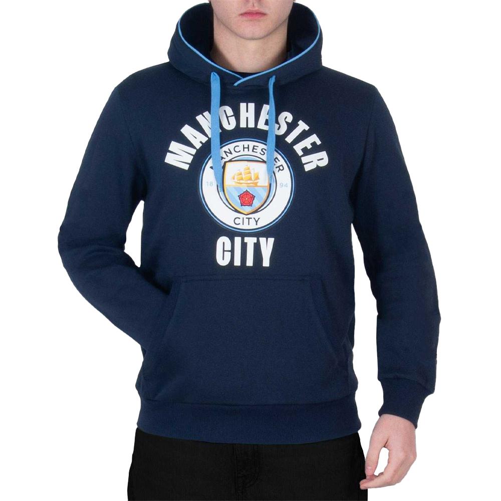Manchester City FC Mens Graphic Fleece Hoodie