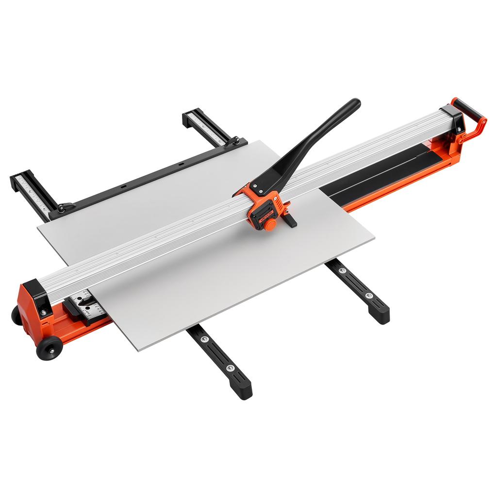 VEVOR 1600 mm Manual Tile Cutter, Upgraded Rail and Sliding Head, Precision Alignment Guide, Tungsten Carbide Cutting Wheel