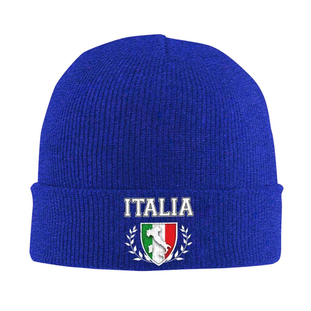 Italia Knitted Hat for Unisex Women Knit Hats Winter Beanies Skull Cap Unisex Soft Warm Winter Hat Outdoor Beanies