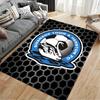 Swan Design Football Carpet suitable as a non-slip mat for the living room or bedroom sofa