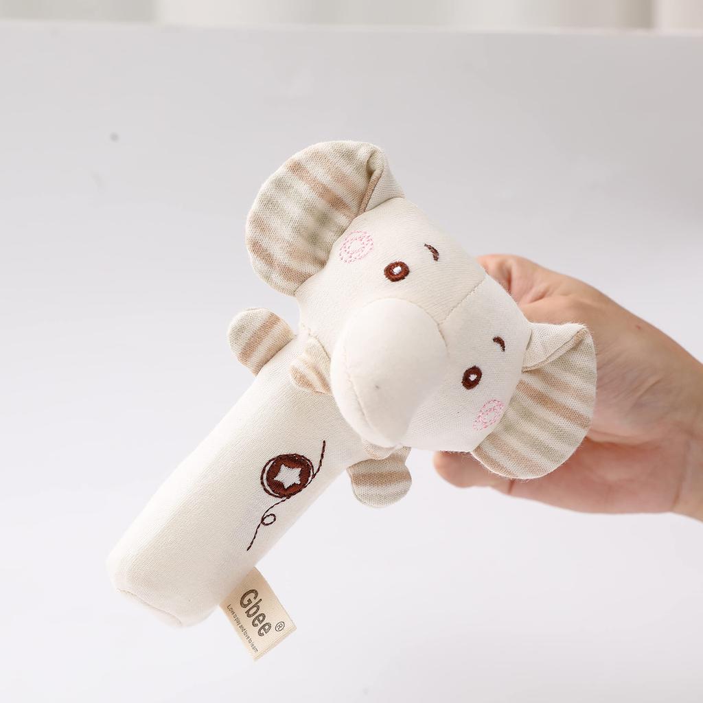 Кольцо Promise Babe Ring Stick Rattle Toy, погремушка, игрушка для младенцев, игрушка из ткани для младенцев, слон, органический хлопок, подарок для младенцев, развивающая игрушка, подарок для новорожденных детей
