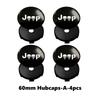 For Jeep 4pcs 56mm 60mm Car Wheel Center Caps Hubcap Cover Cherokee Wrangler JK Gladiator Compass Renegade Patriot AMO1