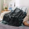 1PC GHOST Print Flannel Blanket, High quality Comfortable for All Seasons, Home Decor, Warmth and Comfort, Perfect for Christmas Gifts159