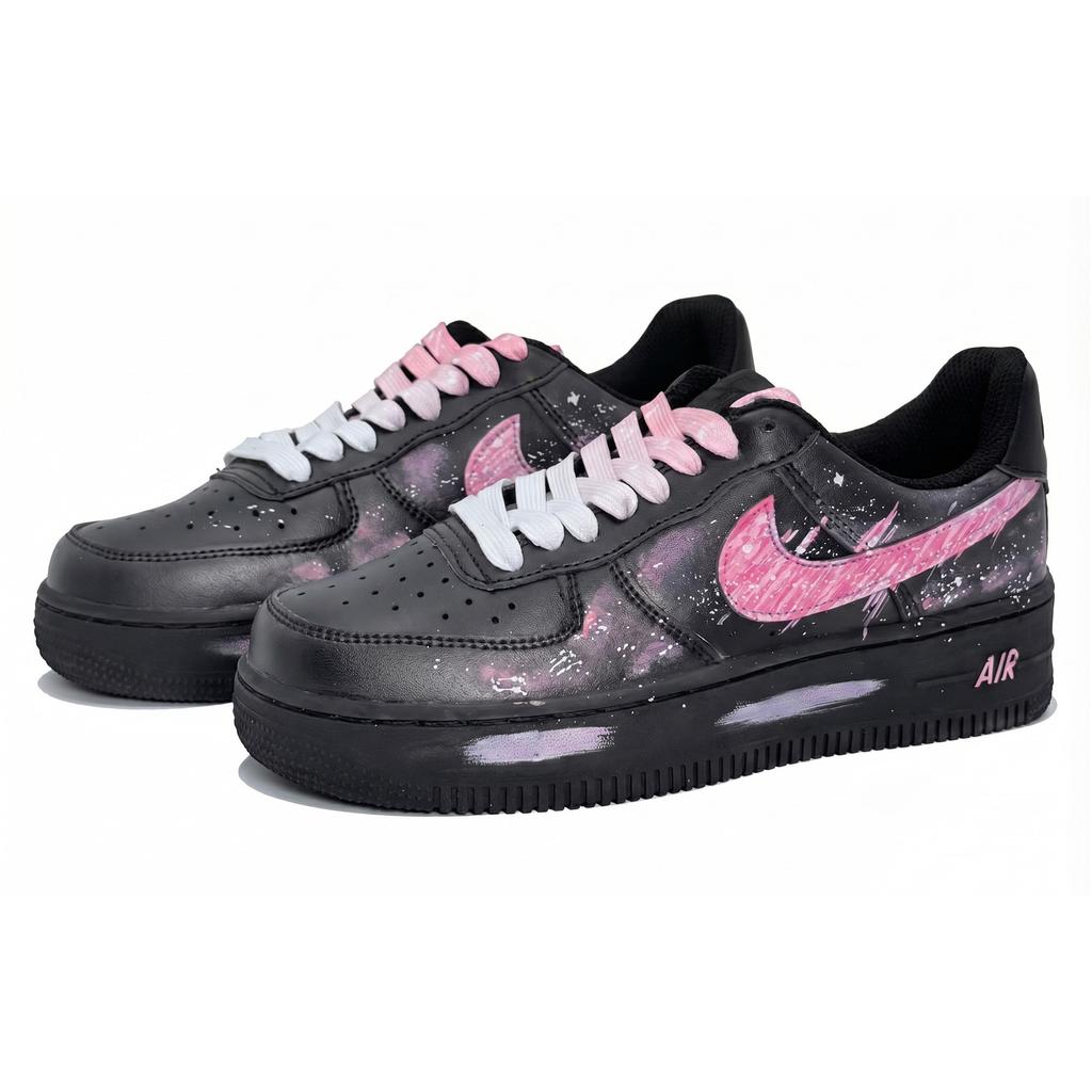 Nike Air Force 1 Leather Abrasion Resistant Low top Skateboard Shoes Women's Pink DD8959-001(Team1521-)