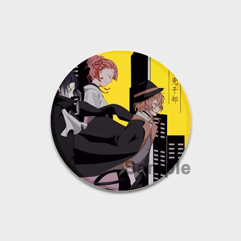 58 мм 58 мм аниме Бунго Бродячие собаки значок для косплея милая брошь Накадзима Ацуши коллекция Дазай Осаму эмалированные булавки для одежды на рюкзак