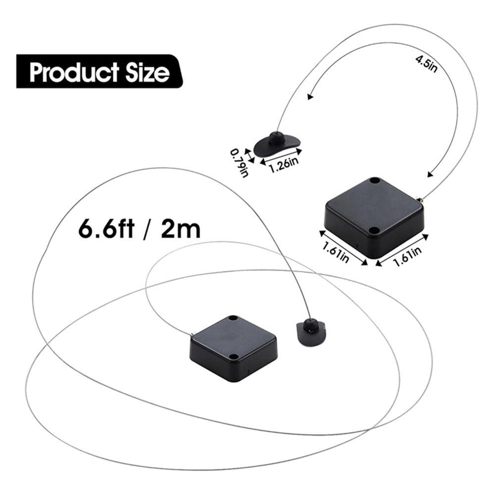 1/2Pcs 2M/6.6Ft Extendable Remote Control Anti-Lost Tether