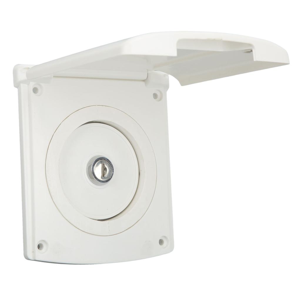 Gravity Fresh Water Inlet Filler with 2 Keys Lockable IP44 Fill Hatch Inlet Filter for RV Boat Campe