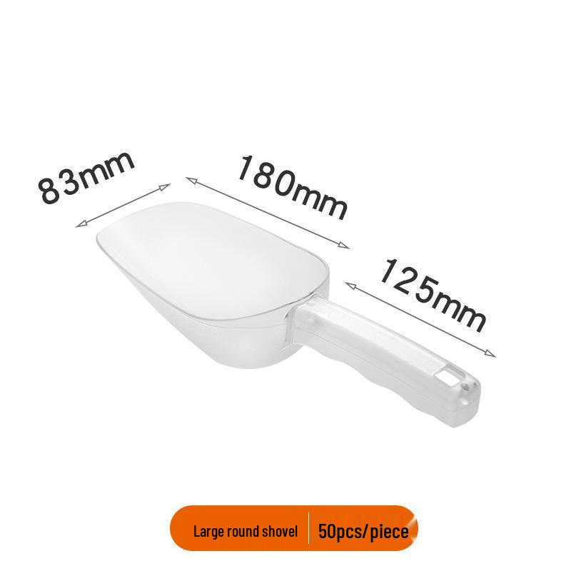 Утолщенный пластиковый многоцелевой совок для льда, попкорна, муки, риса, корма, сухофруктов, чая и сахара.