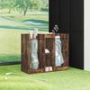 Golf Cabinet Solid Smoked Oak 102 x 45 x 85.5 cm